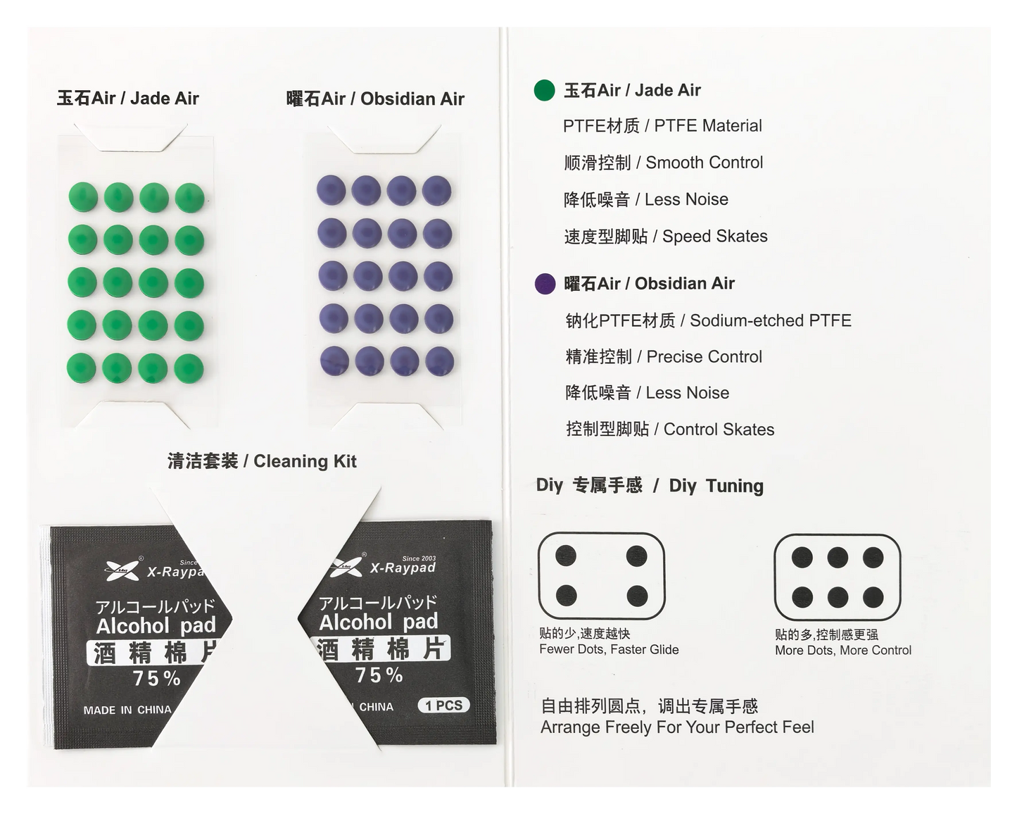 [Pre-Order] แผ่นรองเมาส์กระจก X-raypad - (NOD眠  Speed / NOD眠  Control) (Limited Edition)