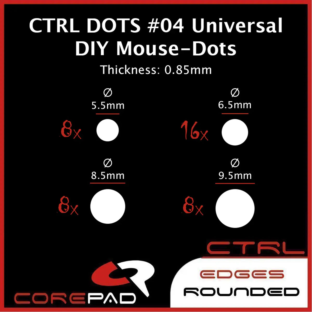 Corepad CTRL - Universal DIY Dots (0.85 mm)
