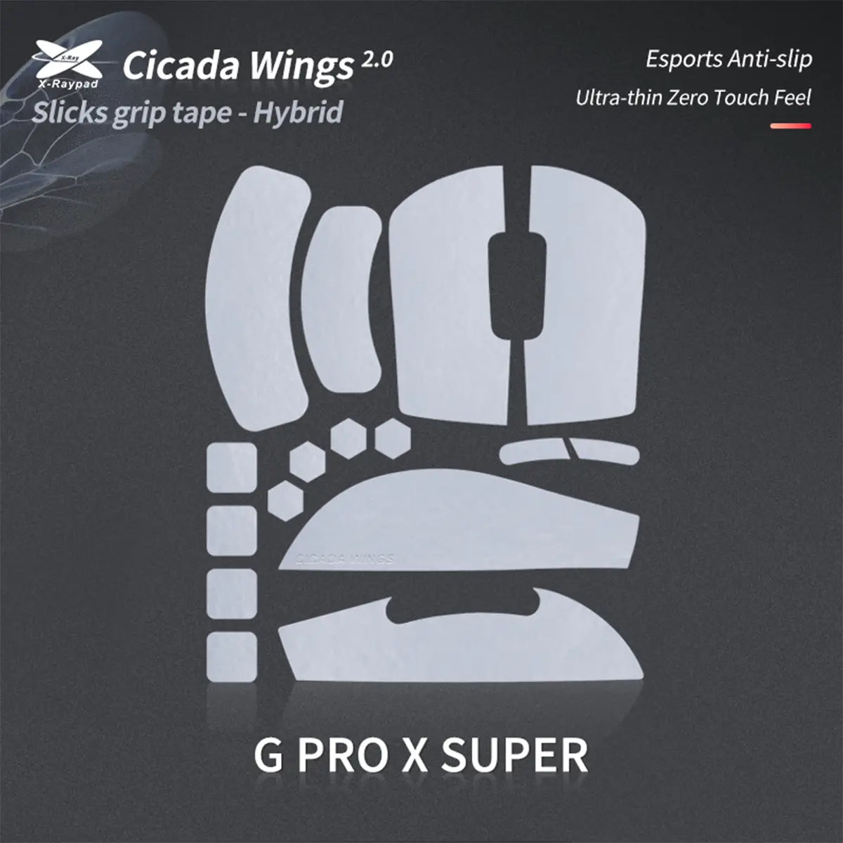 Cicada Wings V2 Slicks - Logitech G PRO X Superlight / 2